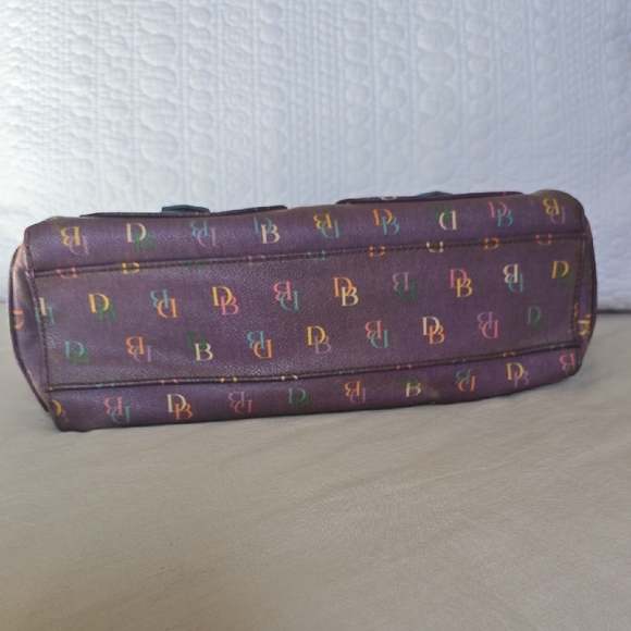 Dooney & Bourke Purple Monogram Shoulder Bag - Picture 3 of 4